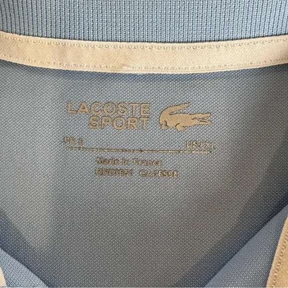 Light Blue Lacoste Men's Classic Piqué Polo Shirt - XXL - Picture 2 of 10